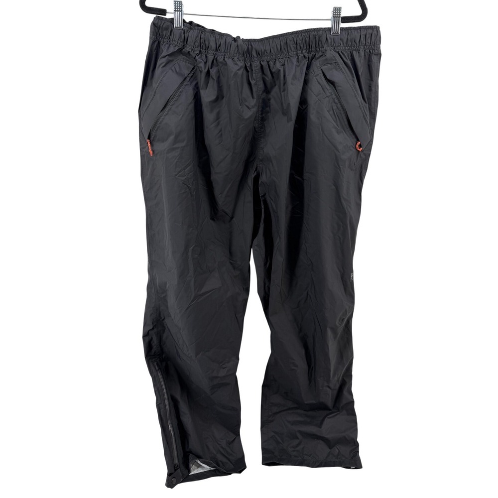 Alaskan Hardgear Duluth Trading Co Mens Black Nylon Rain Pants 2XL x 32